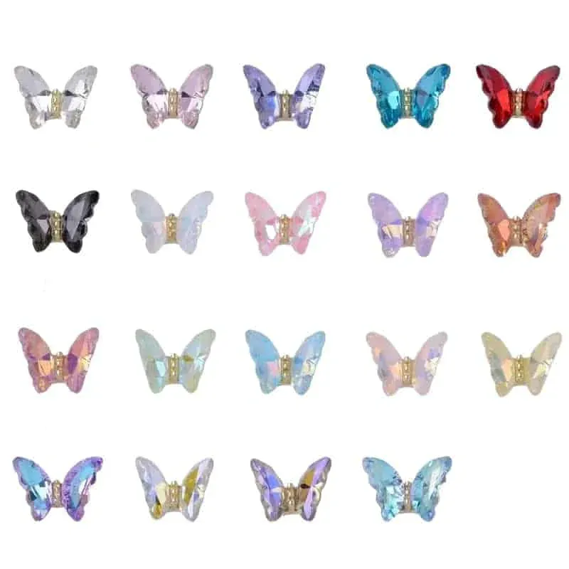 Diamond Butterfly Pendants [10pcs] - Image 3